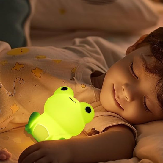 Veilleuse bébé douce chaleureuse Veillante Grenouille