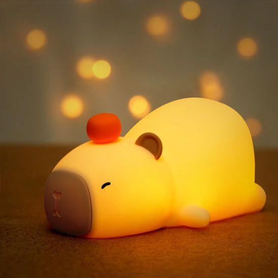 Veilleuse bébé douce forme mignonne Capybara CapyLumière