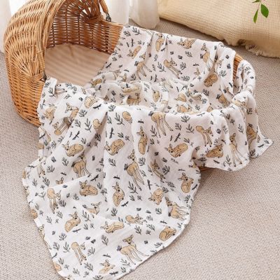 Bebe plaid doux coton sur couffin PETITS PAS
