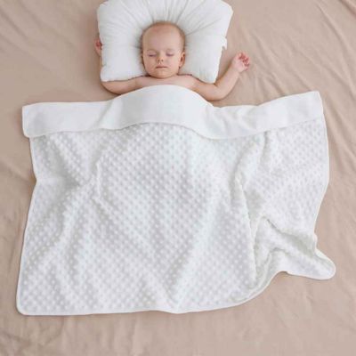 Couverture bébé douce blanche ultra-douce Cocodoux