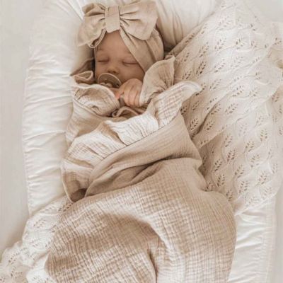 Couverture bébé gaze coton sommeil paisible GAZE ET VOLANTS