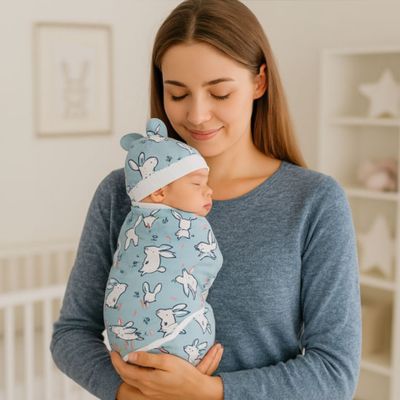 Couverture emmaillotage douce câline enveloppante rassurante CozySwaddle
