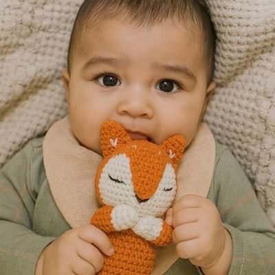 Doudou bebe doudou apaisant fait main Cozy Crochet Friends