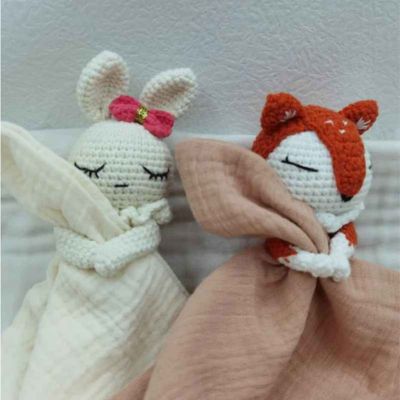 Doudou bebe doudou authentique fait main Cozy Crochet Friends
