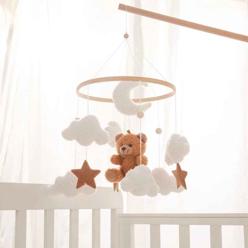 Mobile bébé apaisant réconfortant Ours Marron Éveil Douceur