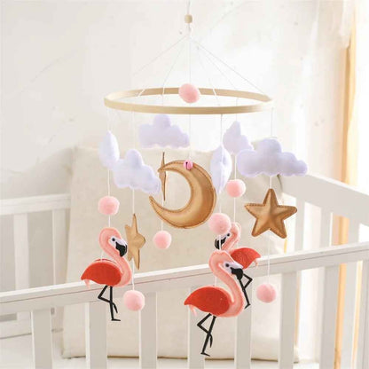 Mobile bébé rose doux apaisant Flamant Rose SweetDreams