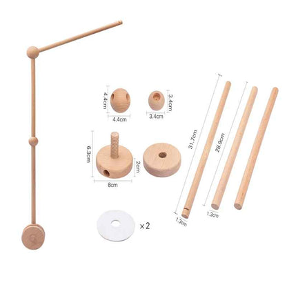Mobile bébé tricoté | Bois et Laine | Éveil Artisanal