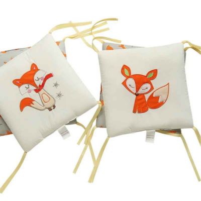 Tour de lit bébé doux rassurant panneaux doux Renard Coton Bio