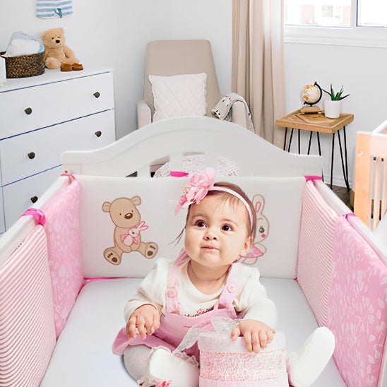 Tour de lit bébé nid rassurant Sécurisom