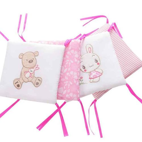 Tour de lit bébé panneaux coton douillet Sécurisom