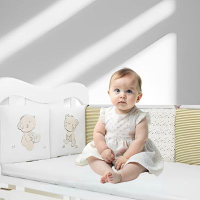 Tour de lit bébé protecteur Ourson Rêveur Coton Bio