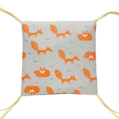 Tour de lit bébé rassurant avec attaches Renard Coton Bio