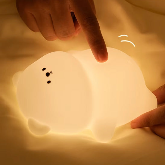bebe veilleuse ours douce tactile SleepyBear