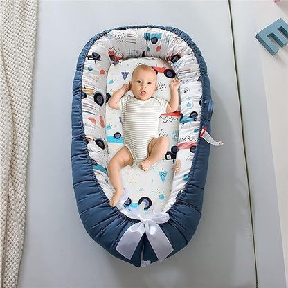 Berceau bébé rassurant nidportablebébé voiture bleue