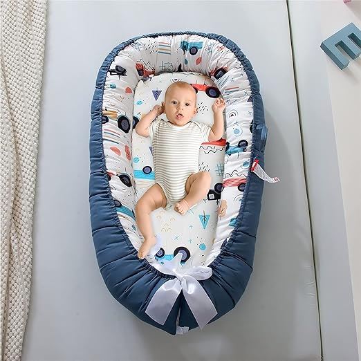 Berceau bébé rassurant nidportablebébé voiture bleue