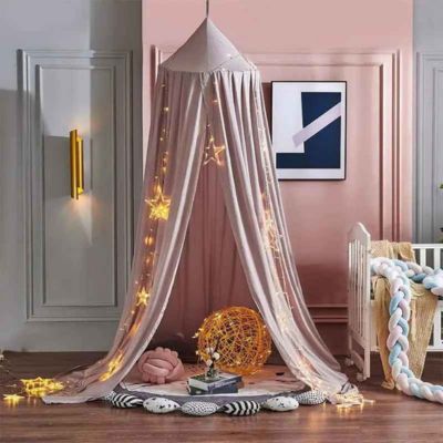 Ciel de lit coin chaleureux Dôme Rose Claire