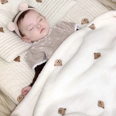 Couverture bébé douce apaisante nuit polaire