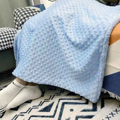 Couverture bébé douce confortable bleue Cocodoux