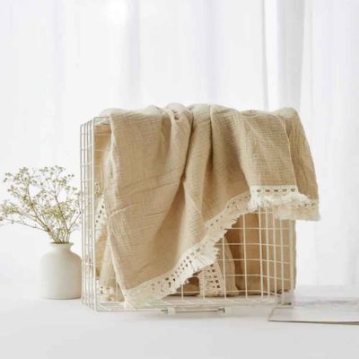 Couverture bébé en coton bio douceur assurée