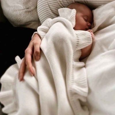 Couverture bébé douce doux câlin Maille Nature