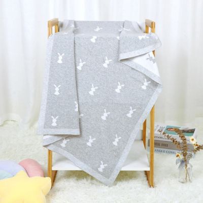 Couverture bébé douce lapin grise Lapinou Douillet