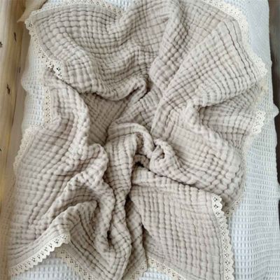 Couverture bébé douce mousseline confortable Dentelle d'Éveil