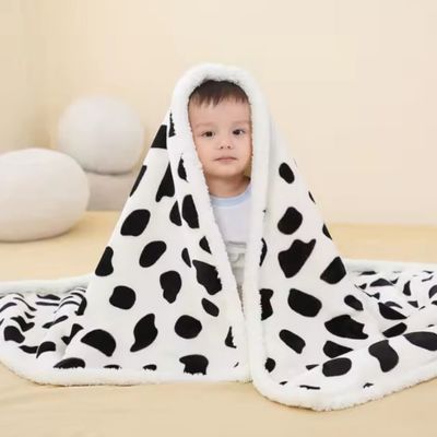 Couverture bébé douce noir blanc couvre bien bébé nuage de coton
