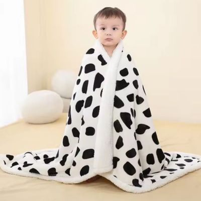Couverture bébé douce noir blanc tient au chaud nuage de coton
