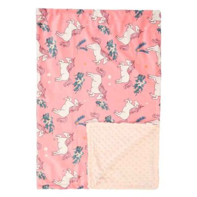 Couverture bébé douce respirante double-face licorne rêve d'automne