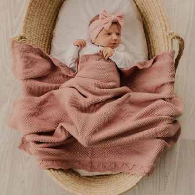 Couverture bebe douce sommeil apaisant Maille d'Amour