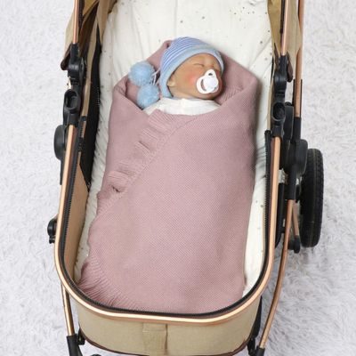 Couverture bébé douce sommeil paisible bébé dans poussette Nuage Tricoté