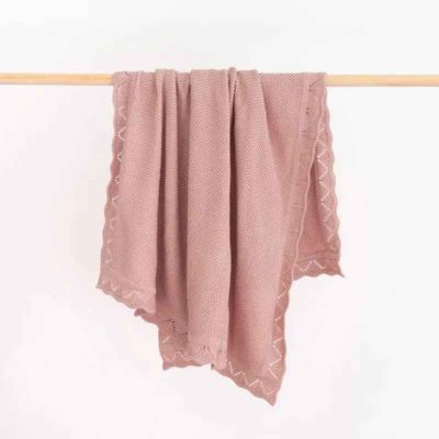 Couverture bebe rose apaisant Maille d'Amour