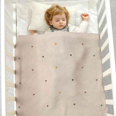 Couverture bébé tricotée douce sommeil paisible Nid Tricoté