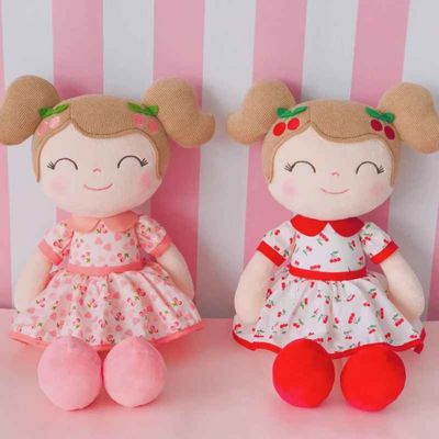 Doudou bébé fille jolie La Poupée Cerise
