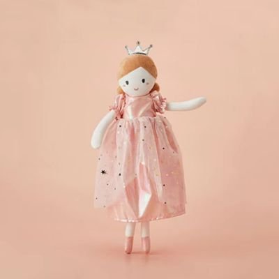 doudou jolie avec cheveux Châtin poupée câline