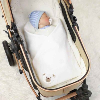 Emmaillotage couverture douce tricot sommeil paisible Rêve d'Ours
