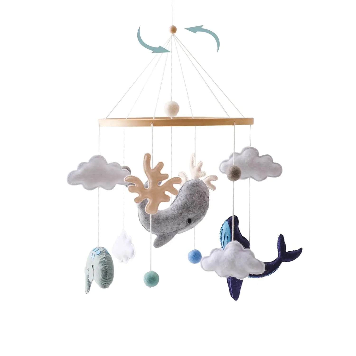 mobile bébé design charmant Baleine
