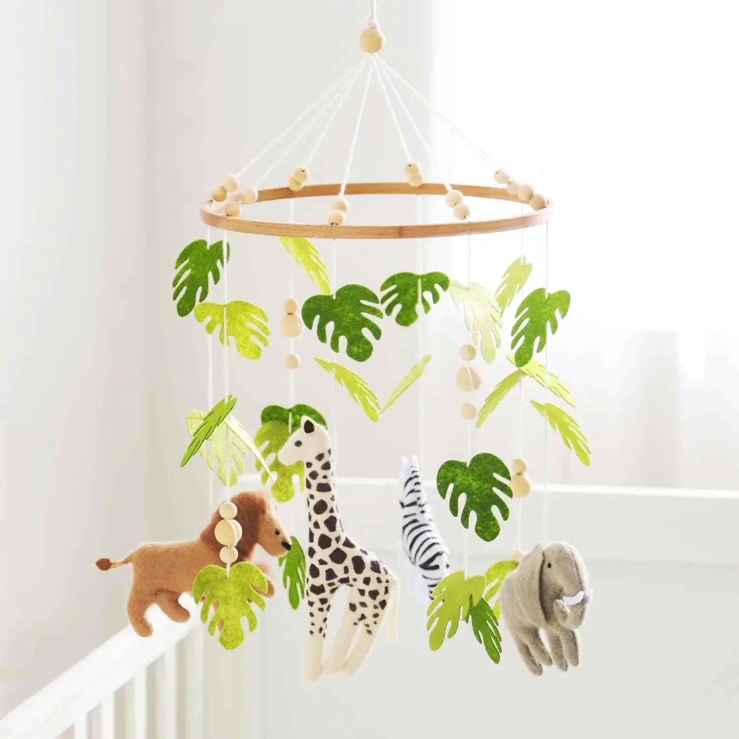 mobile musicale bebe doux artisanal Berceuse Safari