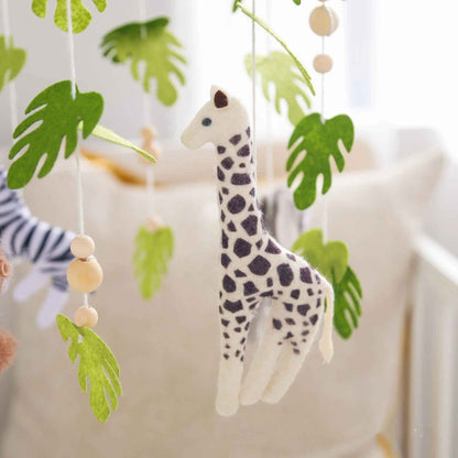 mobile musicale bebe girafe mignonne Berceuse Safari