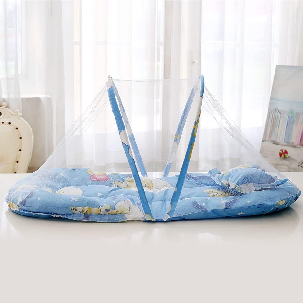 Moustiquaire Lit Bébé - SleepNest™ - Bleu - Mon doux bébé
