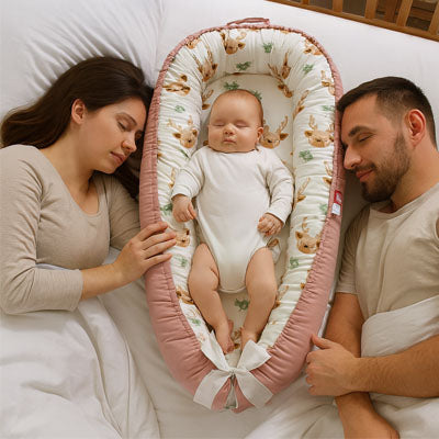 Réducteur de lit bébé sommeil profond NidPortablePourBébé Cerf