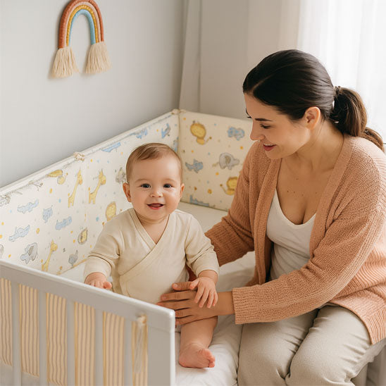 tour de lit bébé rassurant respirant Douillet